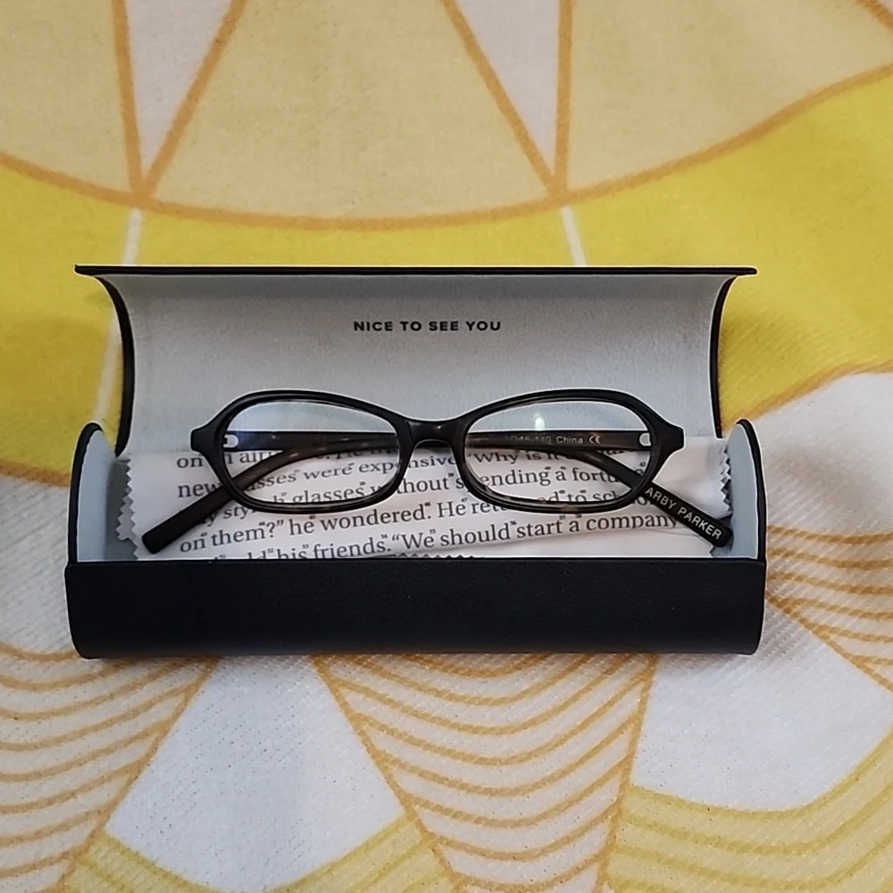 EUC- Warby Parker Dark Brown Frames